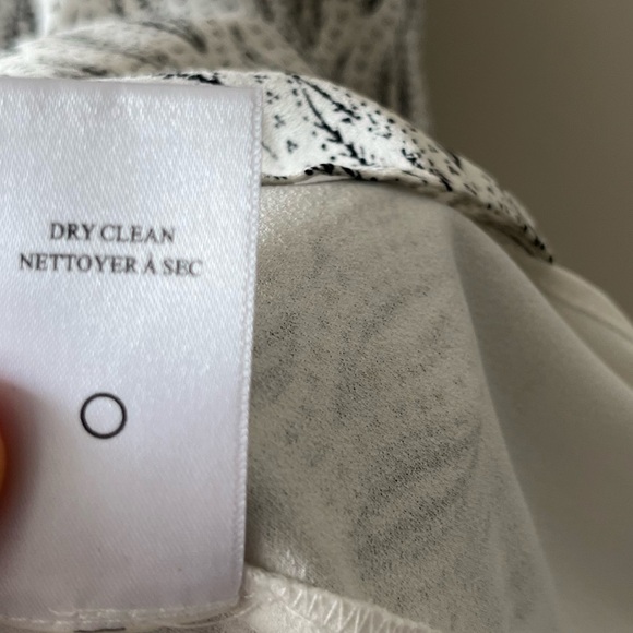 A.L.C. SILK Hadley Dress in White & Black - Picture 7 of 16